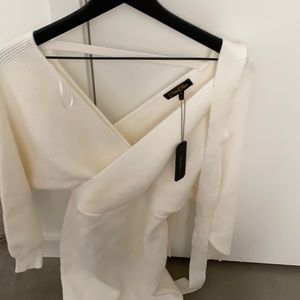 Red Dress Boutique Cream Sweater Dress